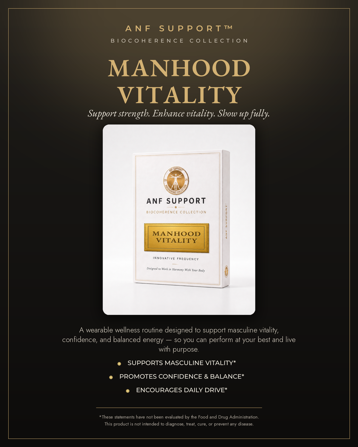Manhood Vitality — support strength, enhance vitality, show up fully