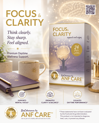 Focus and Clarity — BioCoherence by ANF Support, 24 days, 4 wellness applications