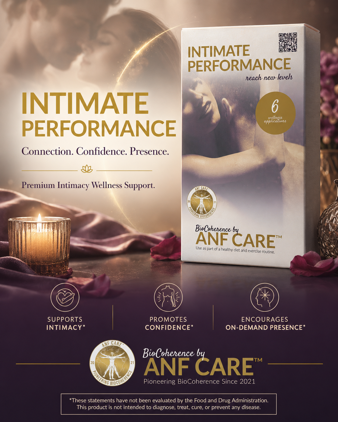 Intimate Performance — BioCoherence by ANF Support, 6 wellness applications
